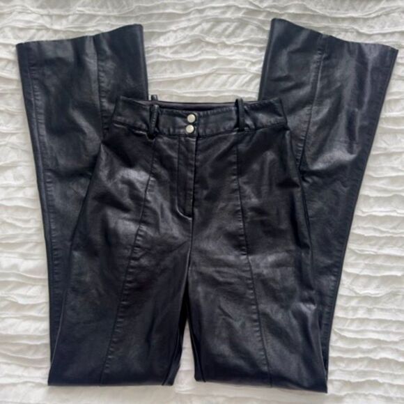 Majorelle Blake Leather Pants in Black - Picture 2 of 2